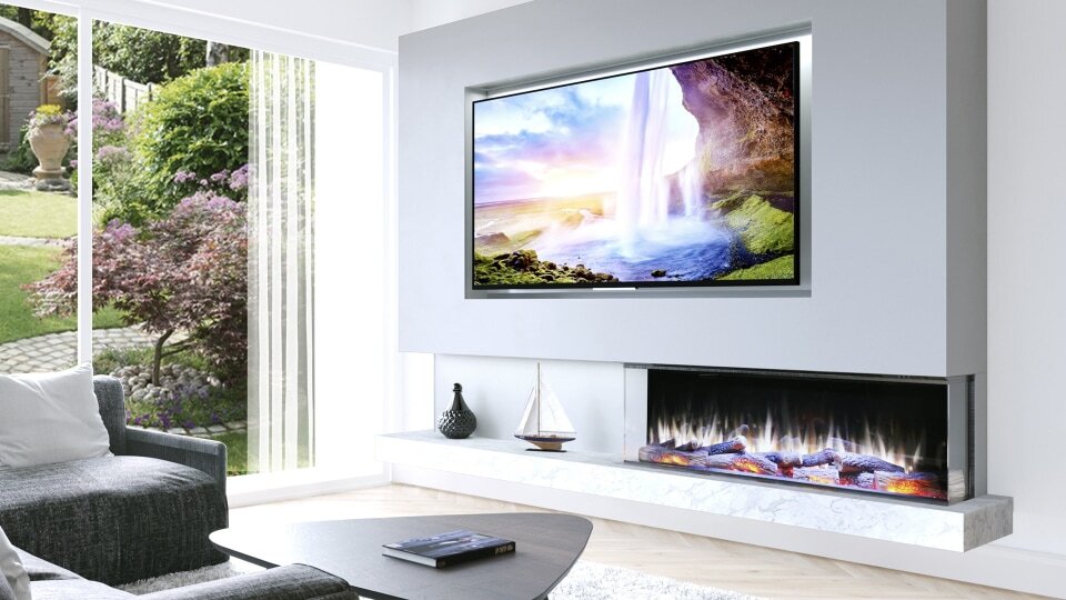 Creating the perfect media wall fireplace for your home 3