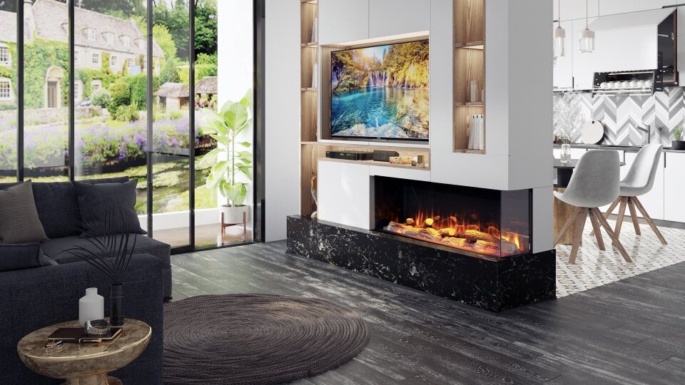Creating the perfect media wall fireplace for your home 6