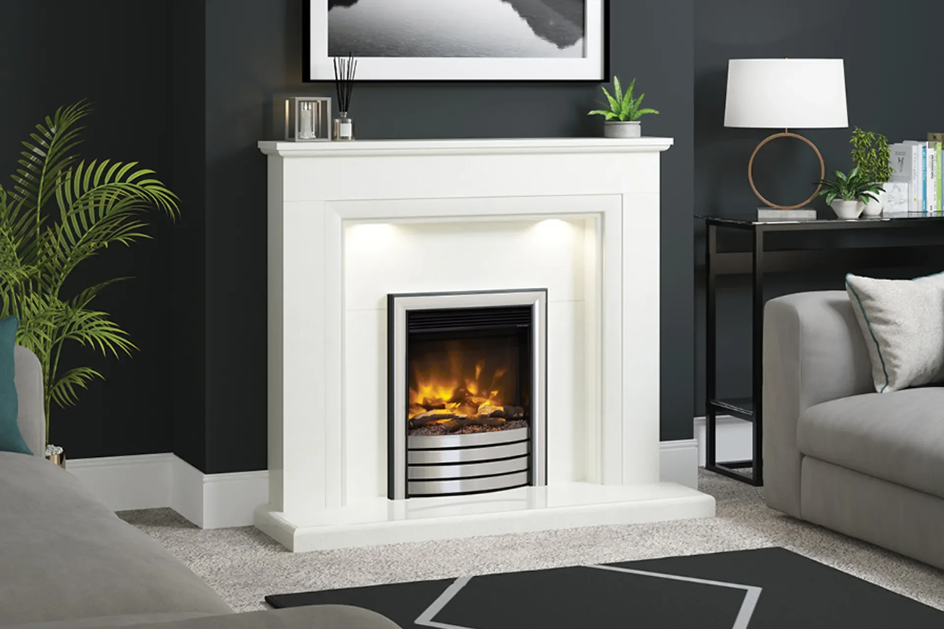 Elgin and Hall Amorina Micro Marble Fire Surround 1