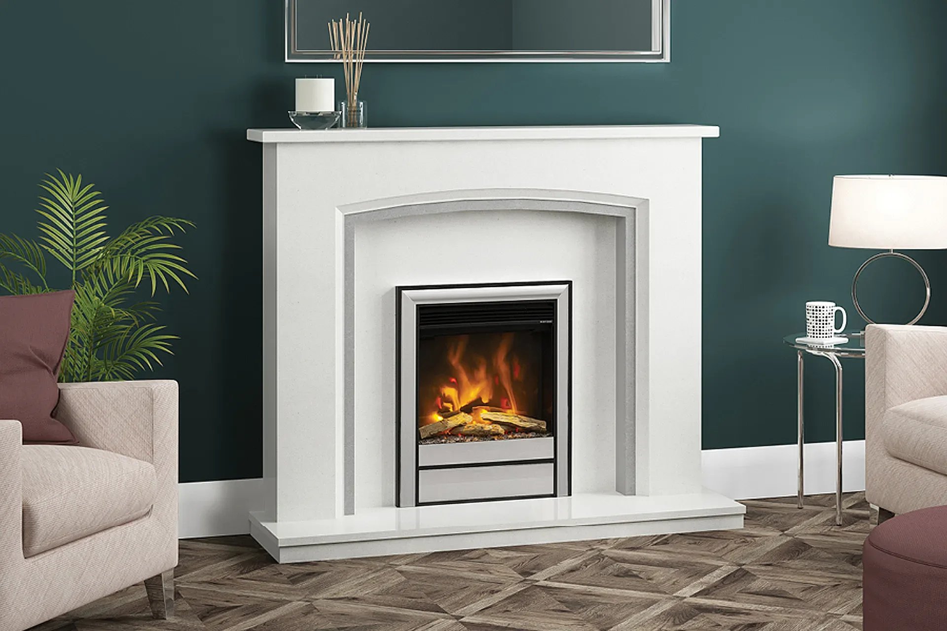 Elgin and Hall Elento Micro Marble Fire Surround 1