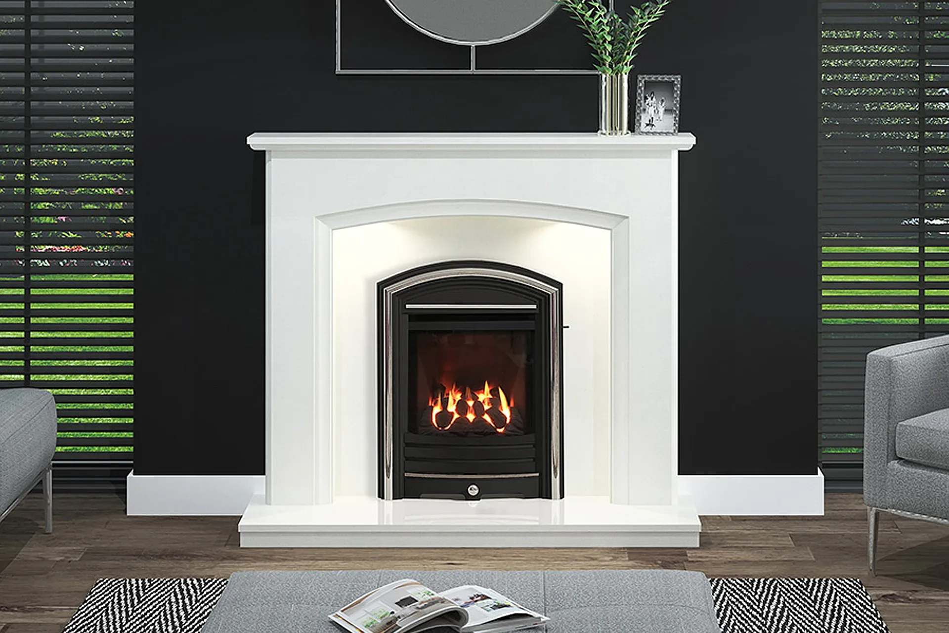 Elgin and Hall Eliana Micro Marble Fire Surround