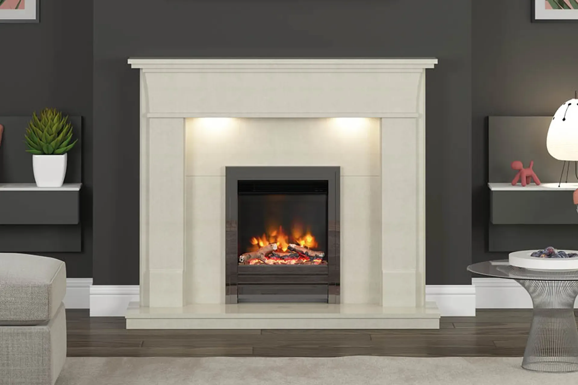 Elgin and Hall Millington Micro Marble Fire Surround 3