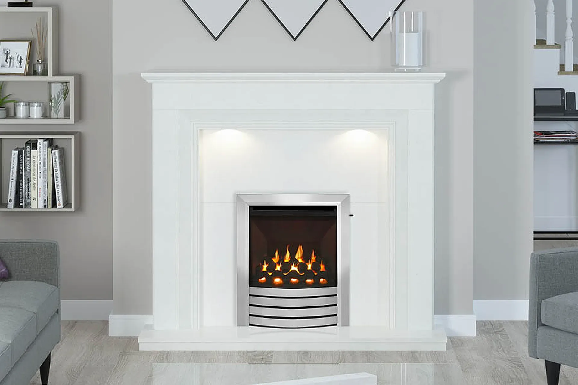 Elgin and Hall Odella Micro Marble Fire Surround