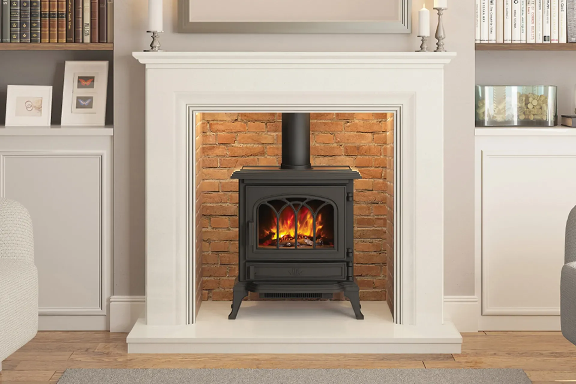 Elgin and Hall Odella Micro Marble Inglenook Surround 1