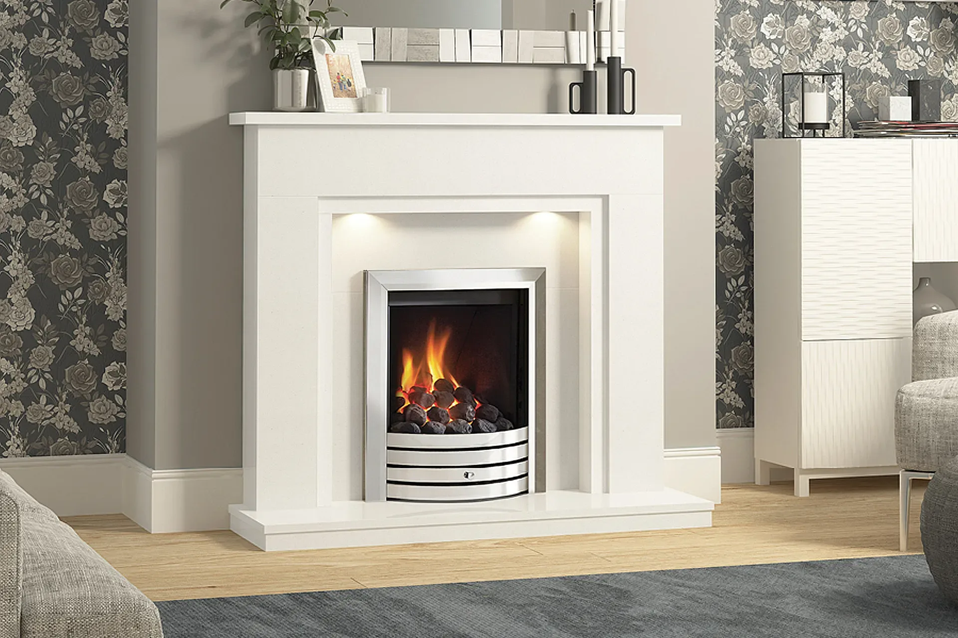 Elgin and Hall Timara Micro Marble Fire Surround