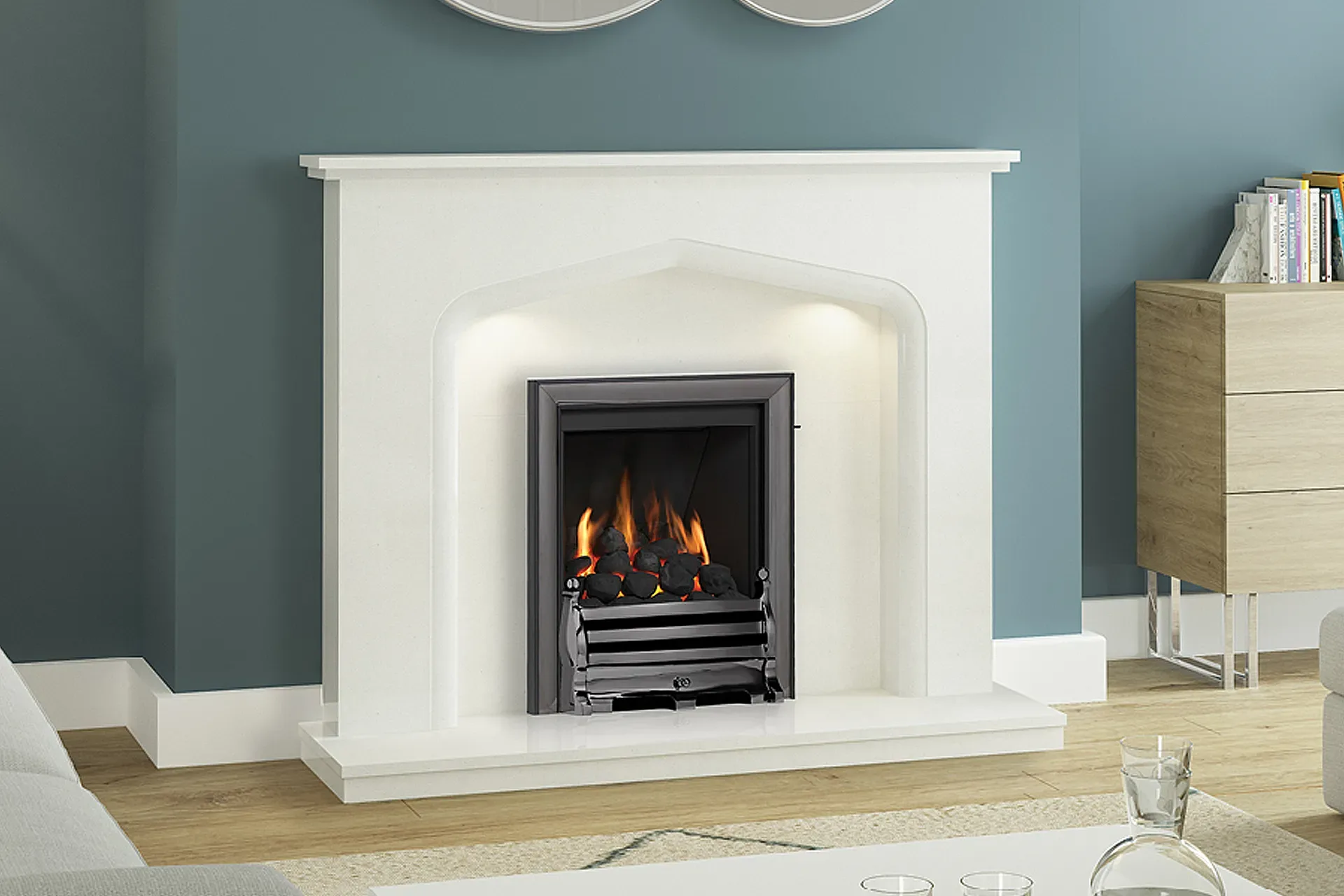 Elgin and Hall Verdena Micro Marble Fire Surround 1