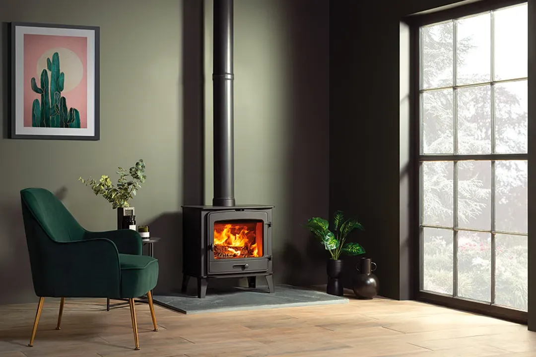Stovax County 8 Wide Wood Burning Stove
