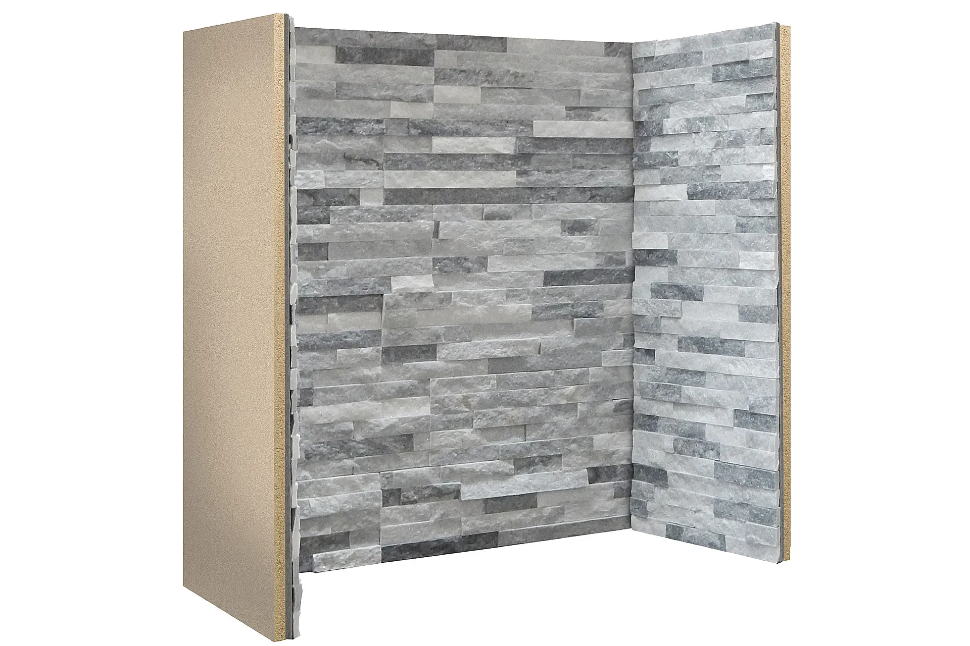 The Gallery Collection GREY WHITE STAGGERED SLATE Chamber