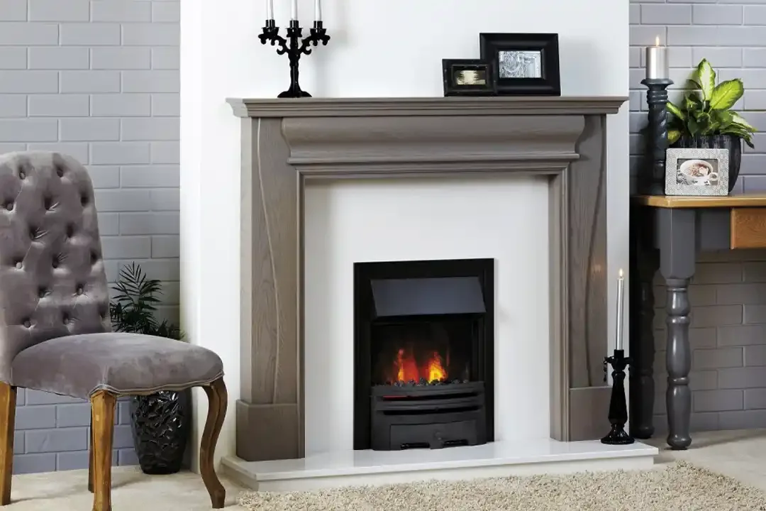 Focus Fireplaces | Charlotte Fireplace in Grey Wash