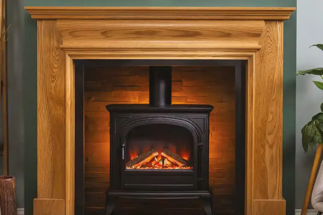 Focus Fireplaces | Charlotte Fireplace in Solid Oak