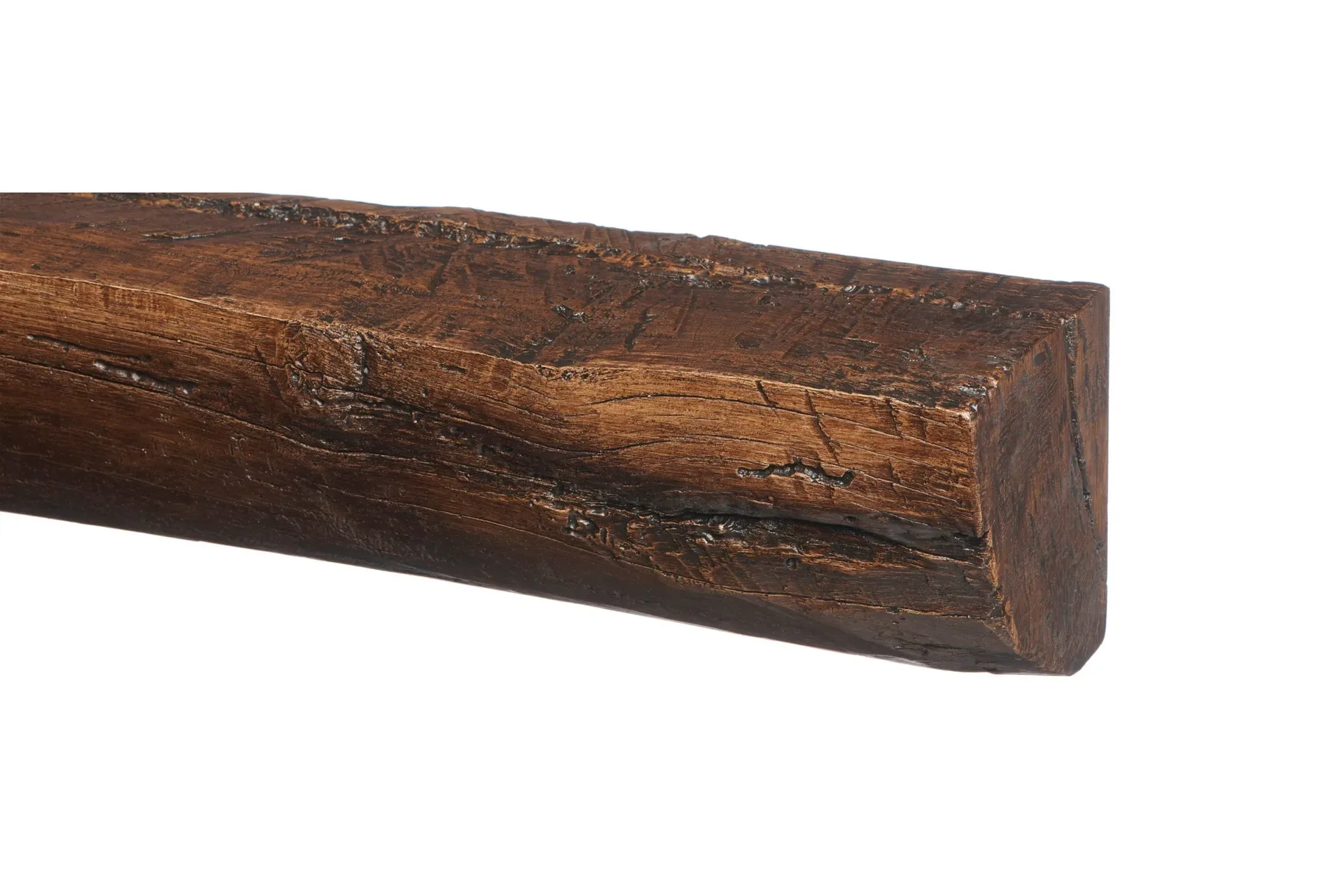 The gallery collection fireplace beam rustic dark oak
